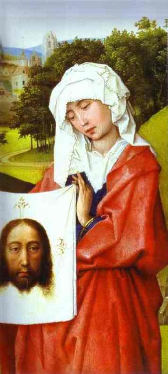 Rogier van der Weyden Crucifixion Triptych oil painting image